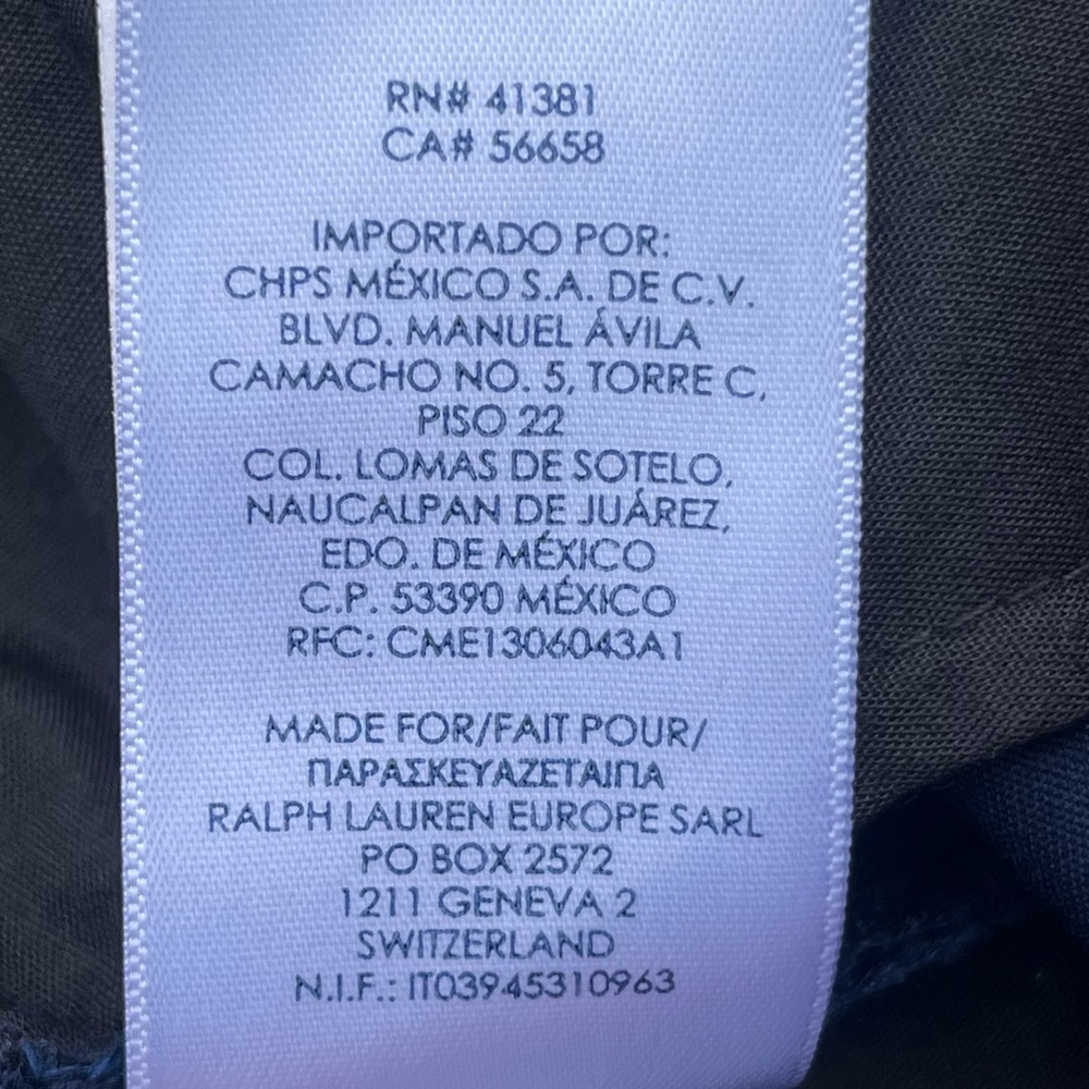 Chaps Classic Straight Leg Chino Pants Women 6 Navy Blue‎ Cotton Blend 32x29 - Picture 7 of 10